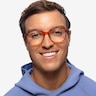 Atlantic Orange AcetateEyeglass Frames for Men from EyeBuyDirect
