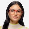 Atlantic Orange AcetateEyeglass Frames for Women from EyeBuyDirect