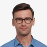 Atlantic Black AcetateEyeglass Frames for Men from EyeBuyDirect