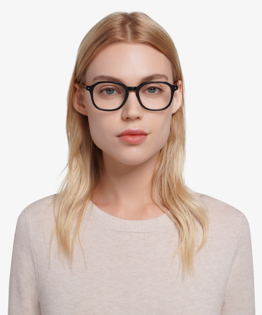 Atlantic Sleek Black & Orange Glasses Eyebuydirect