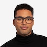 Spencer Blue PlasticEyeglass Frames for Men from EyeBuyDirect