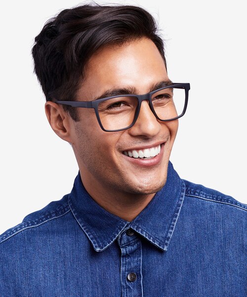 Spencer Gray PlasticEyeglass Frames for Men from EyeBuyDirect