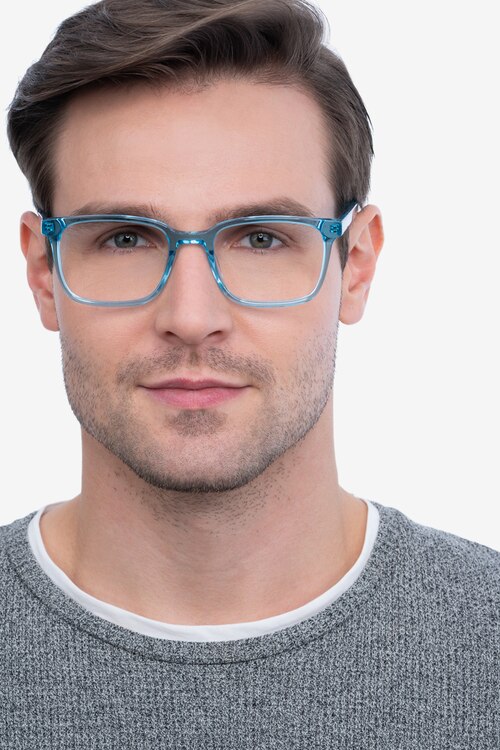 Charlie Blue AcetateEyeglass Frames for Men from EyeBuyDirect