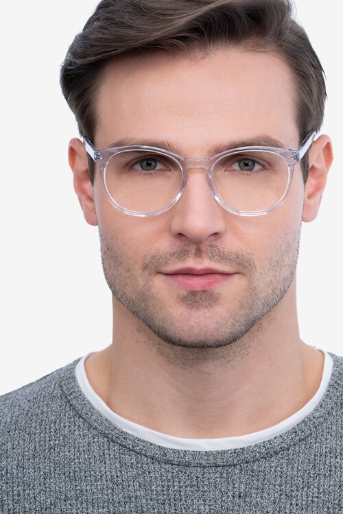 Dulce Clear AcetateEyeglass Frames for Men from EyeBuyDirect