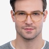 Dulce Yellow AcetateEyeglass Frames for Men from EyeBuyDirect