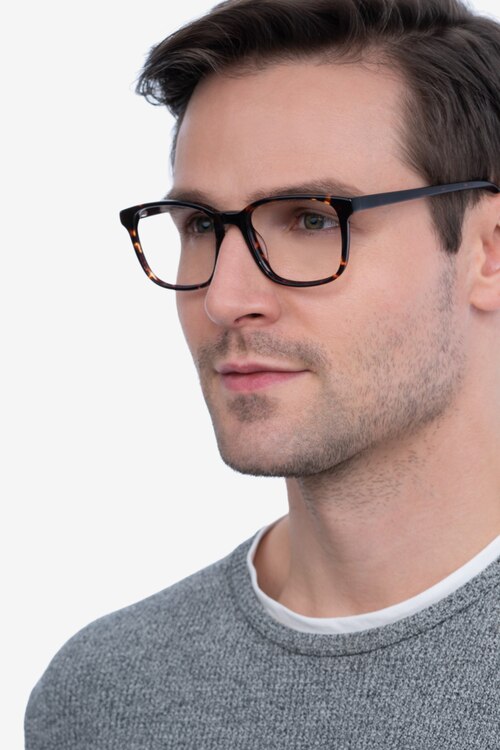 Longway Dark Tortoise AcetateEyeglass Frames for Men from EyeBuyDirect
