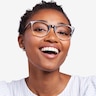 Fleury Brown Floral AcétateMontures de lunettes de vue pour Femmes d'EyeBuyDirect