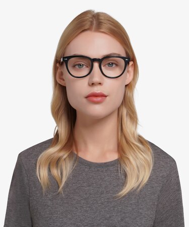 Black Maeby -  Acetate Eyeglasses