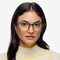 Follow Black Golden Acétate Montures de lunettes de vue pour Femmes d'EyeBuyDirect