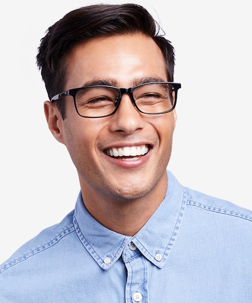 Calling Black AcetateEyeglass Frames for Men from EyeBuyDirect