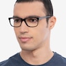 Annett Black AcetateEyeglass Frames for Men from EyeBuyDirect