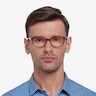 Annett Burgundy AcétateMontures de lunettes de vue pour Hommes d'EyeBuyDirect