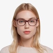 Annett Burgundy AcetateEyeglass Frames for Women from EyeBuyDirect