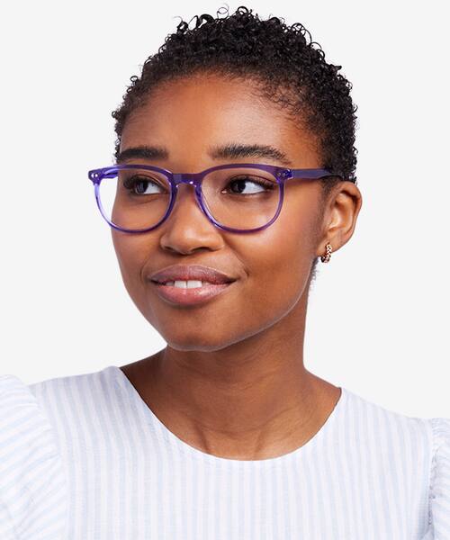 Purple Cherbourg -  Acetate Eyeglasses