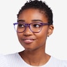 Cherbourg Violet AcétateMontures de lunettes de vue pour Femmes d'EyeBuyDirect