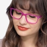 Lugano Fuchsia Pink AcetateEyeglass Frames for Women from EyeBuyDirect