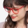 Lugano Red AcetateEyeglass Frames for Women from EyeBuyDirect