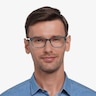Basel Green Blue AcetateEyeglass Frames for Men from EyeBuyDirect