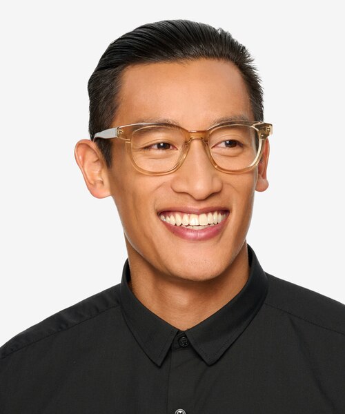 Lighthouse Champagne AcétateMontures de lunettes de vue pour Hommes d'EyeBuyDirect