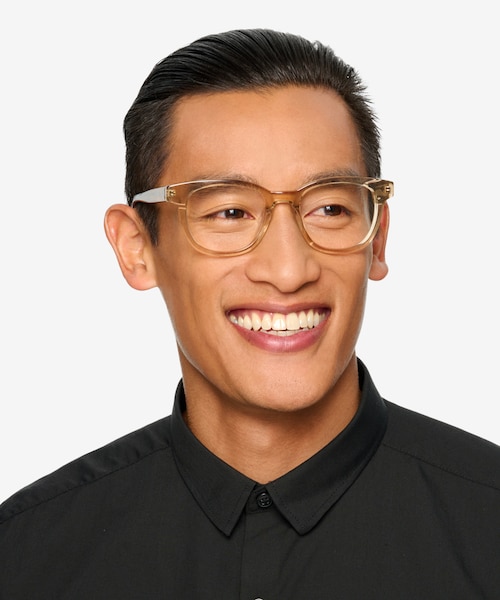Lighthouse Champagne AcetateEyeglass Frames for Men from EyeBuyDirect