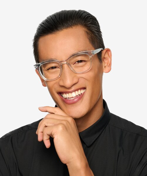 Lighthouse Clear Blue AcétateMontures de lunettes de vue pour Hommes d'EyeBuyDirect