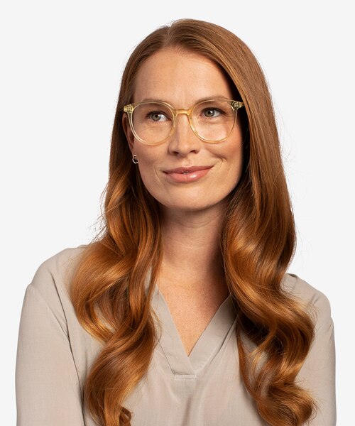 Noun Jaune AcétateMontures de lunettes de vue pour Femmes d'EyeBuyDirect