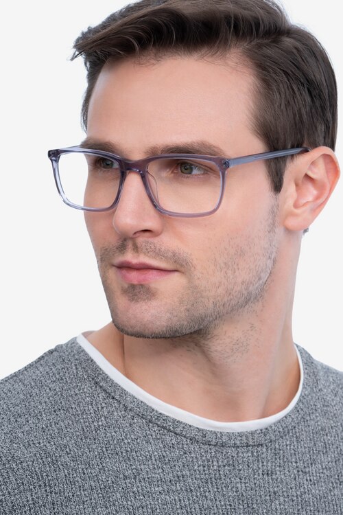 Connect Gray AcetateEyeglass Frames for Men from EyeBuyDirect