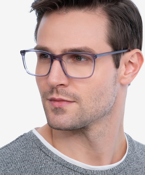 Connect Gray AcetateEyeglass Frames for Men from EyeBuyDirect