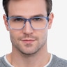 Connect Blue AcetateEyeglass Frames for Men from EyeBuyDirect