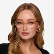 Quartet Clear Yellow AcetateEyeglass Frames for Women from EyeBuyDirect