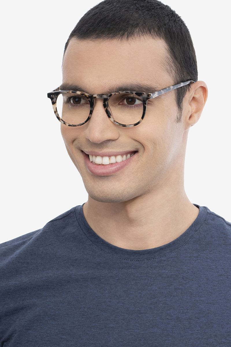 Ona Round Ivory Tortoise Full Rim Eyeglasses | Eyebuydirect