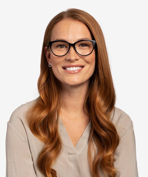 Helena Black AcetateEyeglass Frames for Women from EyeBuyDirect