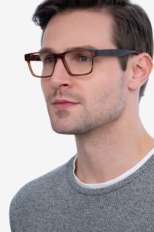 Reyes Brown AcetateEyeglass Frames for Men from EyeBuyDirect