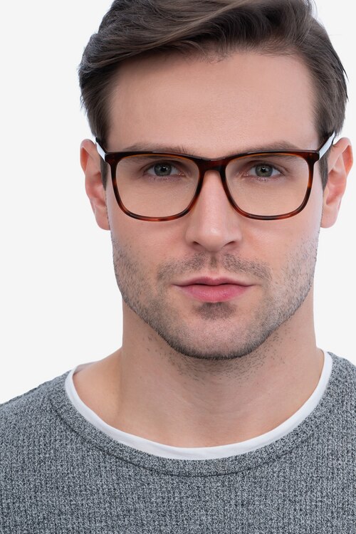 Mezzanine Brown AcetateEyeglass Frames for Men from EyeBuyDirect