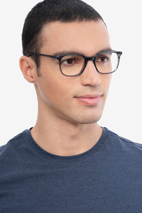Howie Gray Striped AcetateEyeglass Frames for Men from EyeBuyDirect