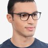 Howie Gray Striped AcetateEyeglass Frames for Men from EyeBuyDirect