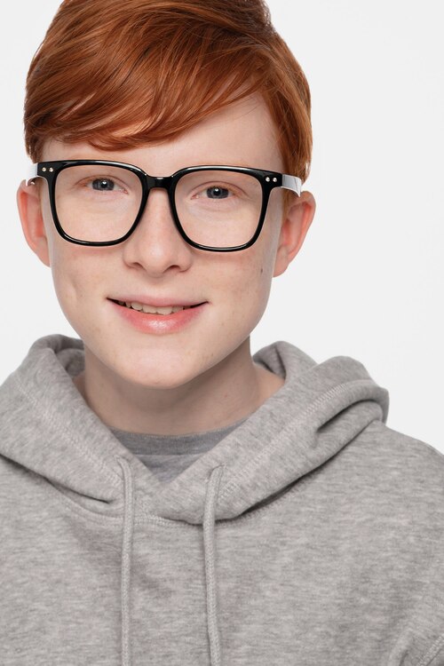 Piano Black PlasticEyeglass Frames for Men from EyeBuyDirect