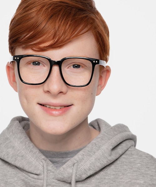 Piano Black PlasticEyeglass Frames for Men from EyeBuyDirect