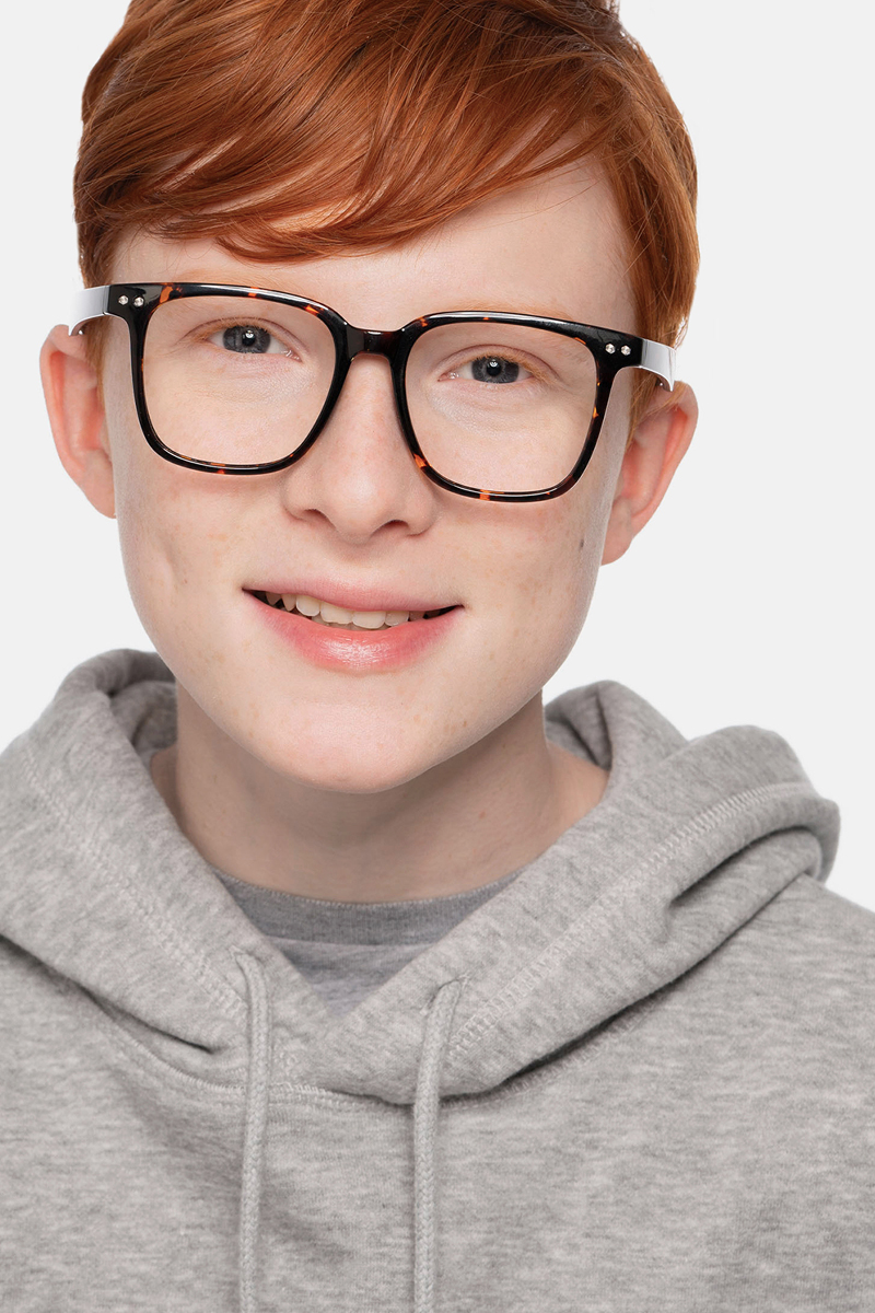 Piano Square Floral Full Rim Eyeglasses Eyebuydirect Canada