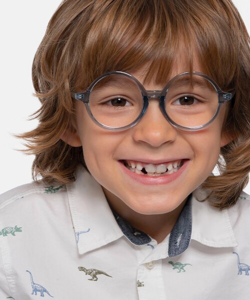 Little Years Blue PlasticEyeglass Frames for Men from EyeBuyDirect