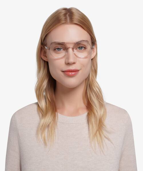 Clear Pink Elevate -  Acetate Eyeglasses