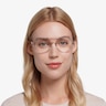 Elevate Clear Pink AcétateMontures de lunettes de vue pour Femmes d'EyeBuyDirect