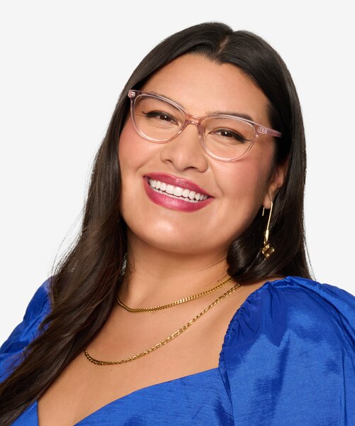 Sing Clear Pink AcetateEyeglass Frames for Women from EyeBuyDirect
