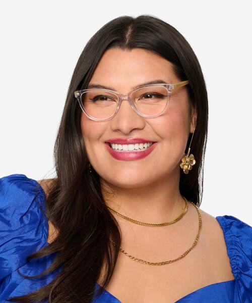 Clear Yellow Sing -  Acetate Eyeglasses