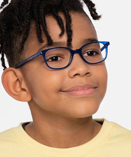 Leap Blue AcetateEyeglass Frames for Men from EyeBuyDirect