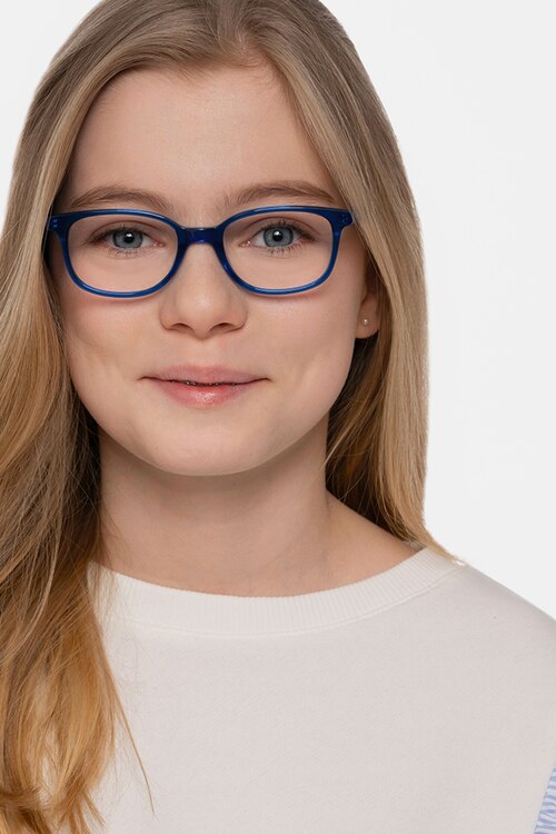 Leap Blue AcetateEyeglass Frames for Women from EyeBuyDirect