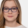 Leap Blue AcetateEyeglass Frames for Women from EyeBuyDirect