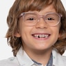 Trust Clear Pink AcetateEyeglass Frames for Men from EyeBuyDirect
