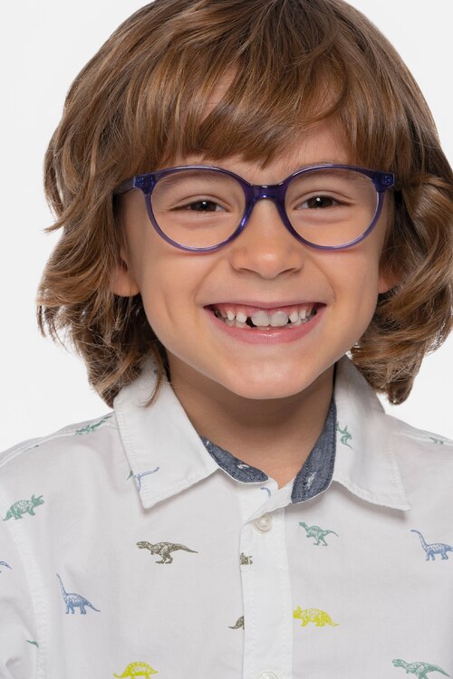 Trust Clear Purple AcetateEyeglass Frames for Men from EyeBuyDirect