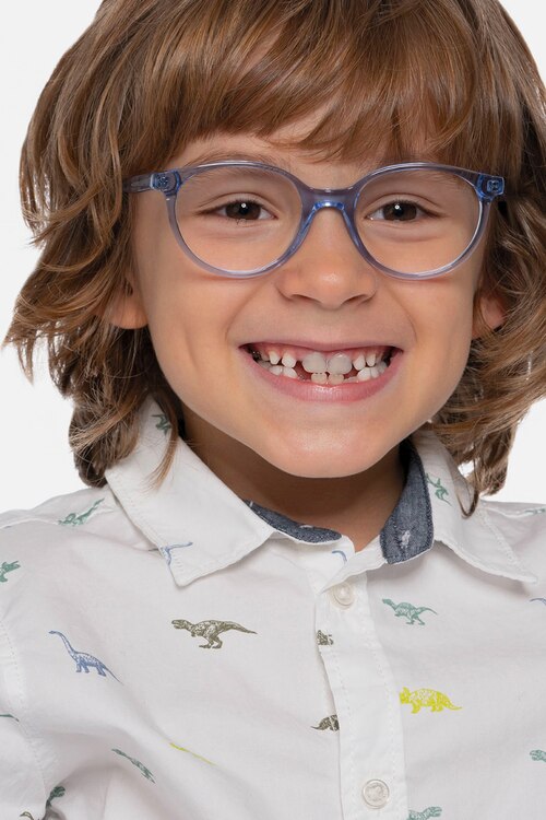 Trust Clear Blue AcetateEyeglass Frames for Men from EyeBuyDirect